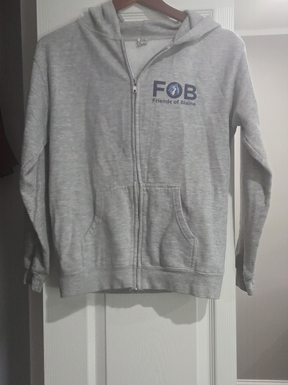 Gray Zip Hoodie - Women Lightweight Sweater